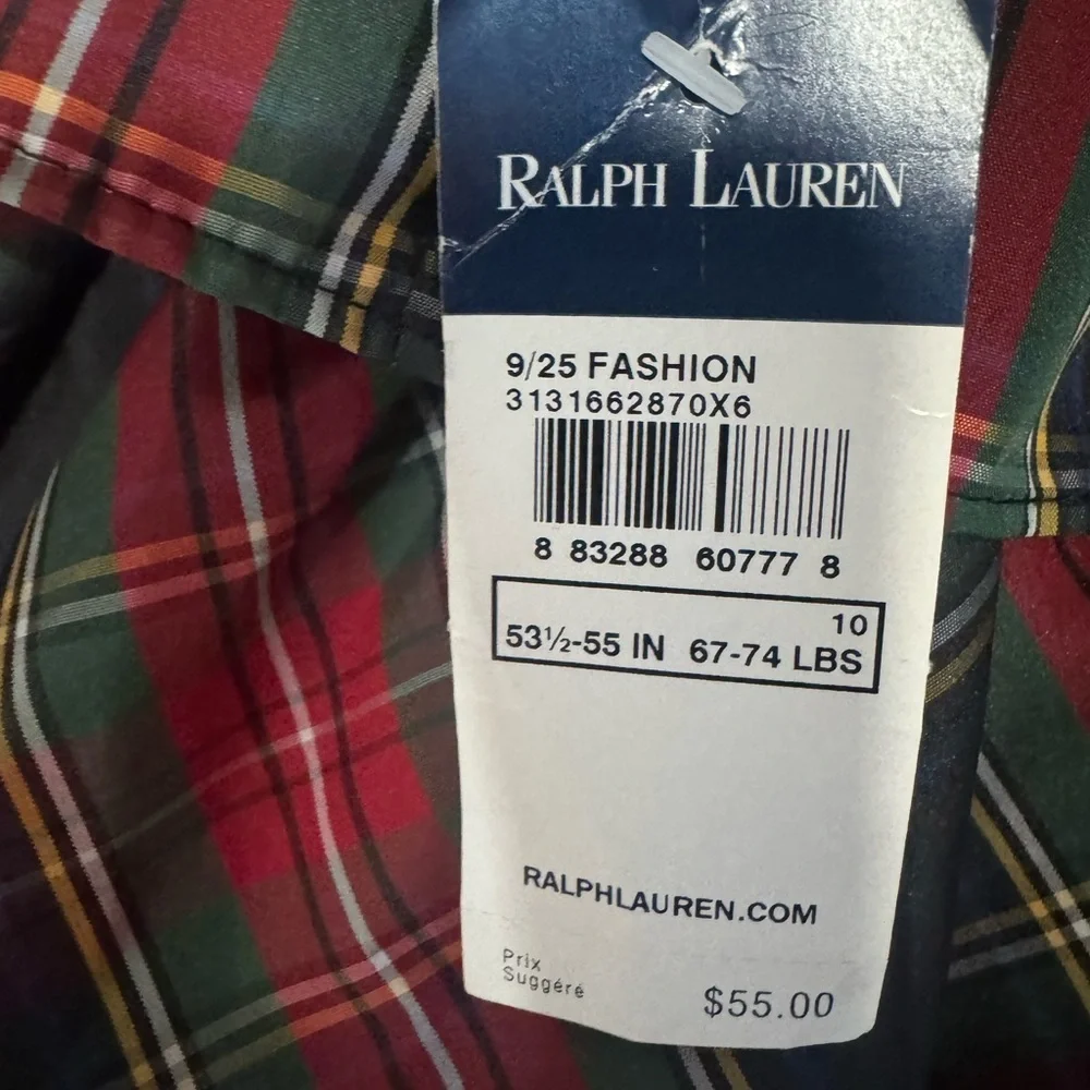 Ralph Lauren Plaid Ruffle Skirt - Red and Green